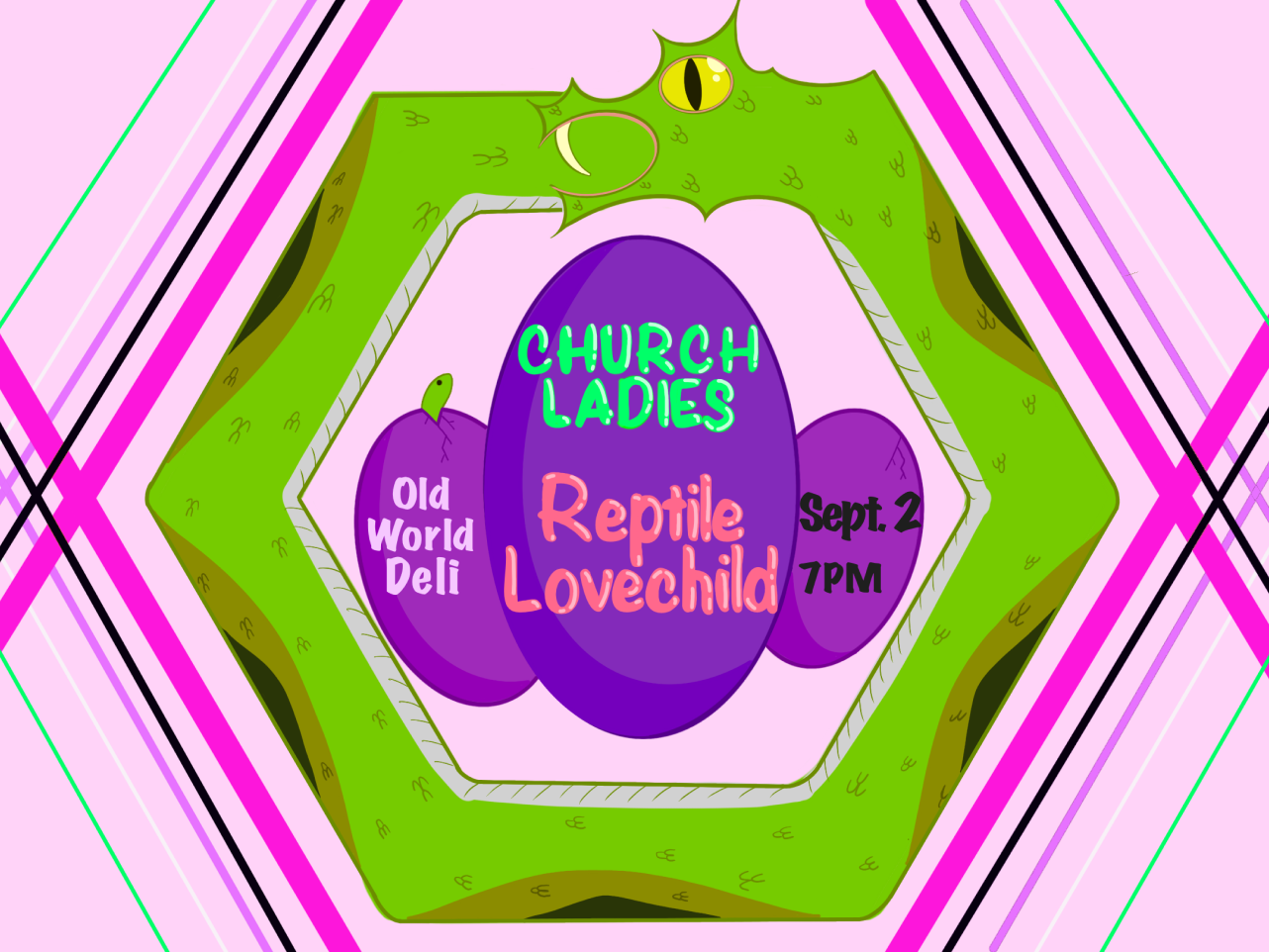 Church Ladies & Reptile Lovechild Poster